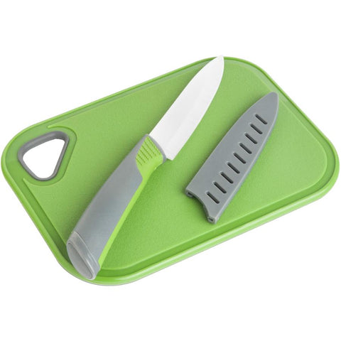 Final Touch Non-Slip Bar Cutting Board & Ceramic Knife (FTA7301)