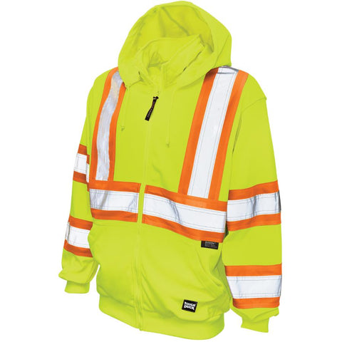 Green Hi-Visibility Safety Hoodie - Large