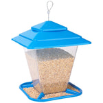 Square Bird Feeder - Blue, 6.6 lb Capacity