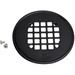 Round Snap In Drain Cover - Matte Black