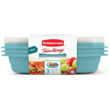 TakeAlongs On-the-Go Divided Large Rectangle Food Containers - 887 ml, 3 Pack