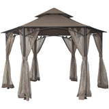 Pinnacle Soft Top Gazebo - with Net, 13' x 13'