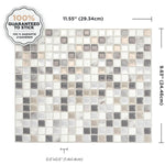 Minimo Noche Peel & Stick Backsplash Wall Tiles - 11.55" x 9.63", 4 Pack