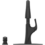 Rancho Single Handle Pull-Down Kitchen Faucet - with Soap Dispenser, Matte Black