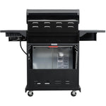 SMART Black Propane BBQ with Searing Side Burner - 4 Burner