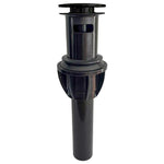 Push Pop-Up Sink Drain - with Overflow Opening, Matte Black