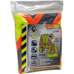 Think Safety 5-Point Tearaway Traffic Safety Vest - One-Size, Fluorescent Green