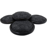 1-1/4" Round Carpet Caster Cups - 4 Pack