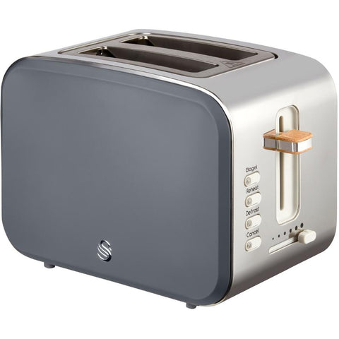 Swan Nordic 2-Slice Toaster - Grey