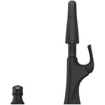 Rancho Single Handle Pull-Down Kitchen Faucet - with Soap Dispenser, Matte Black