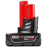 Milwaukee 48-11-2412 Twin Pack of 3.0 Amp Hour Extended Capacity 12V Lithium Ion Batteries