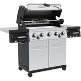 Regal S590 Pro Propane BBQ - 5 Burner + Side & Rear Rotisserie Burners