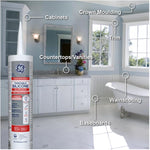 Paintable Kitchen & Bath Silicone Sealant - White, 280 ml