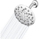 Rainfall 6 Setting Wall Mount Showerhead - with PowerPulse Massage, Chrome