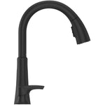 Rancho Single Handle Pull-Down Kitchen Faucet - with Soap Dispenser, Matte Black