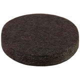 1" Heavy Duty Round Felt Pads - Brown, 48 Pack