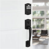 Prescott / Katella SmartCode Electronic Handleset - with Keypad, Matte Black