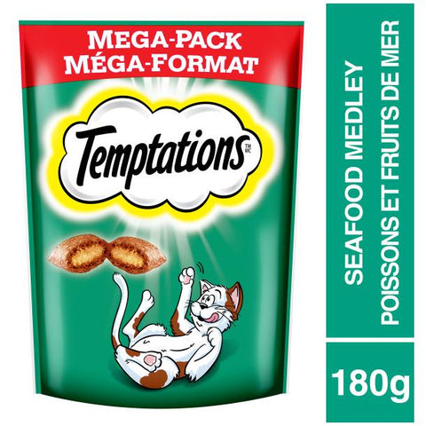 Temptations Cat Treats - Seafood Medley, 180 g