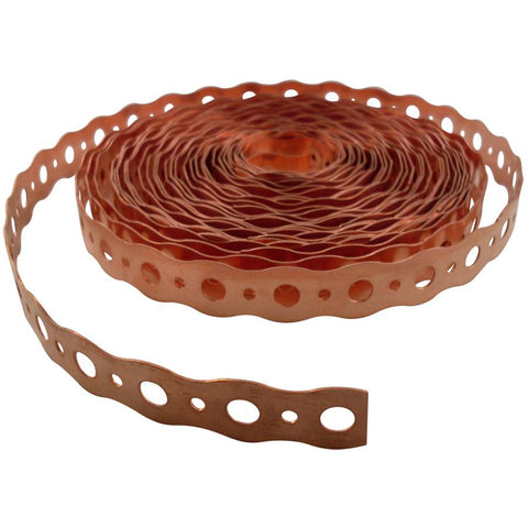 1/2" x 25' Copper Suspension Pipe Strapping - 22 Gauge