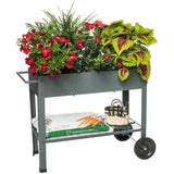 Mobile Vertical Garden - with Handle, Grey