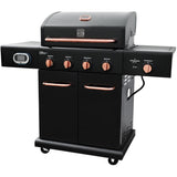 SMART Black Propane BBQ with Searing Side Burner - 4 Burner