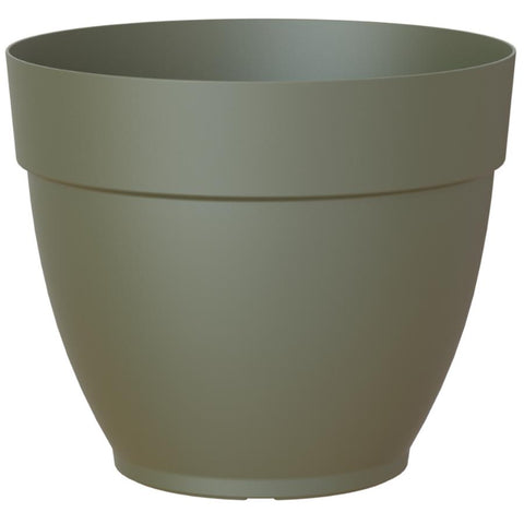 12" Capri Campana Round Planter - Dark Green