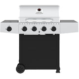 Flame 4 Burner Propane BBQ - 40,000 BTU with Side Burner