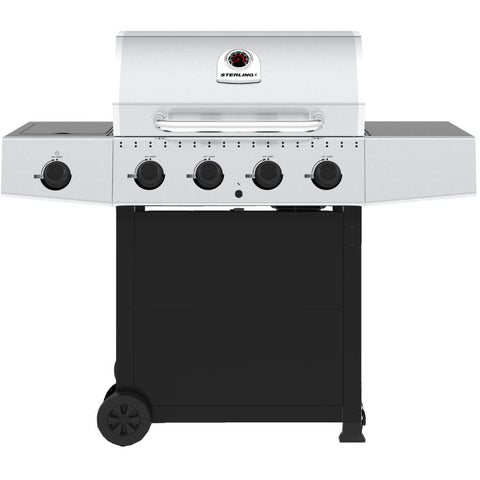 Flame 4 Burner Propane BBQ - 40,000 BTU with Side Burner