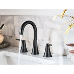 Mikah Two Handle Widespread Lavatory Faucet - Matte Black