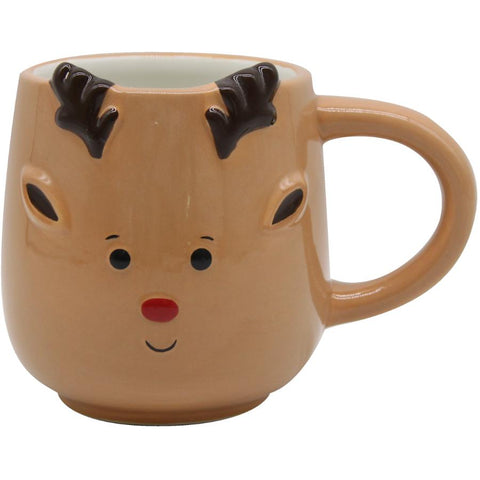 Reindeer Christmas Mug - 12 oz