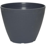 11.8" Isaac Round Tapered Planter - Black