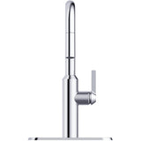 Siete Single Handle Pull-Down Kitchen Faucet - Chrome