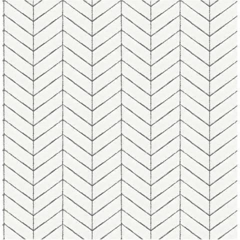 Harper Peel & Stick Wallpaper - Grey, 20.5" x 18'