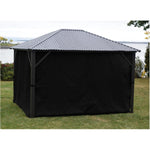 10' x 10' Privacy Side Gazebo Curtain - Black