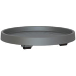 12" Planter Saucer - with Wheels, Anthracite