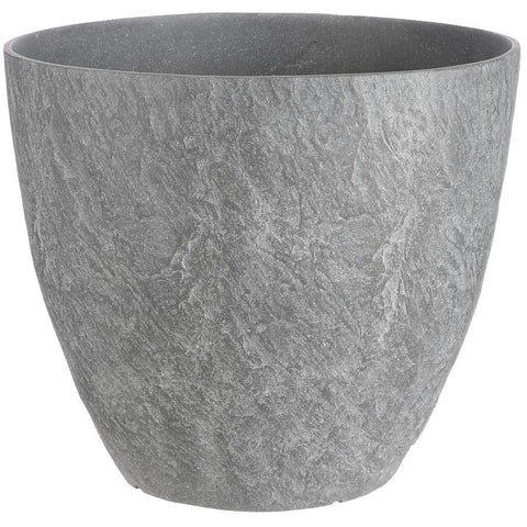 15" Bravo Polypropylene Planter - Dark Grey Slate