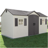 15' x 8' Storage Shed - Desert Tan