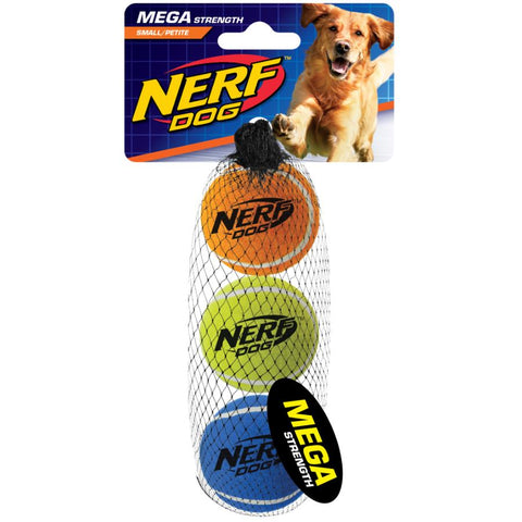 Mega Strength Ball Dog Toy - Assorted Colours, 3 Pack