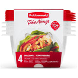 TakeAlongs Medium Rectangle Food Containers - 757 ml, 4 Pack