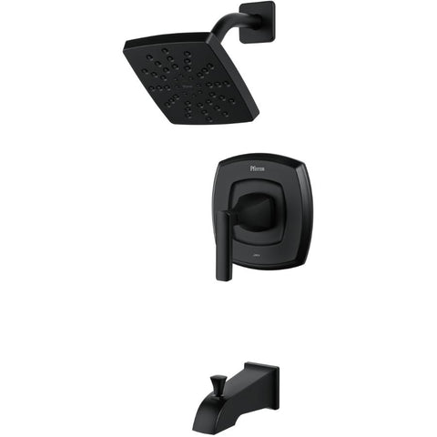 Penn Single Handle Tub & Shower Faucet - Matte Black