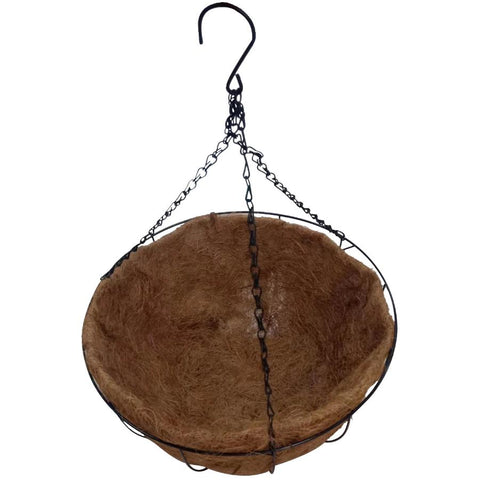 12" Hanging Wire Basket - with Coco Liner