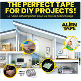 10' Multifunctional Reusable Double-Sided Tape - 3 Pack