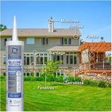 Paintable Window & Door Silicone Sealant - White, 299 ml