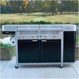 Mini Kitchen 4 Burner Propane BBQ - 31,000 BTU, with Side Burner