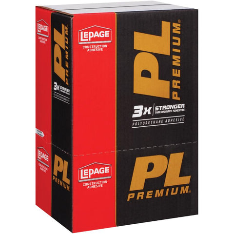 PL Premium Construction Adhesive - Paintable, 825 ml, 12 Pack