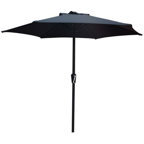 INSTYLE OUTDOOR 7' Crank Market Umbrella - Black