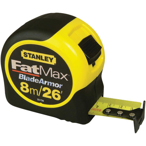 STANLEY 33-726 8m/26-Feet by 1-1/4-Inch FatMax Metric/Fractional Tape Rule