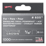 1000 Pack 5/16" Wide-Crown Staples, for #800X Stapler