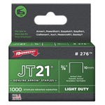 1000 Pack 3/8" Staples, for JT21 Stapler