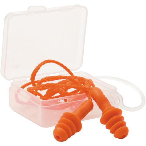 1 Pair Reusable NRR25 Ear Plugs, with Case